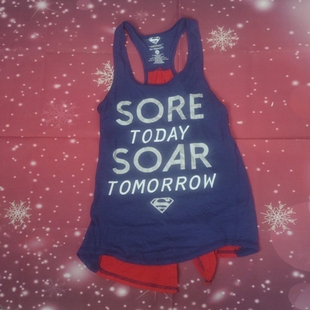 Dc COMICS Superman soar tank size small